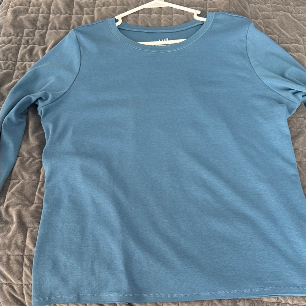 J Jill cotton blue tee XL